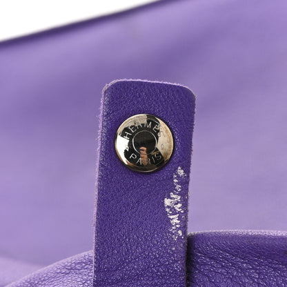 Hermes Lambskin Clou De Selle Pouch Crocus 11 of 12