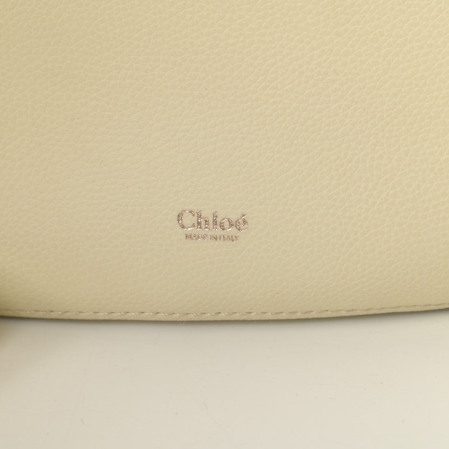 Smooth Grained Calfskin Small Aby Tote White