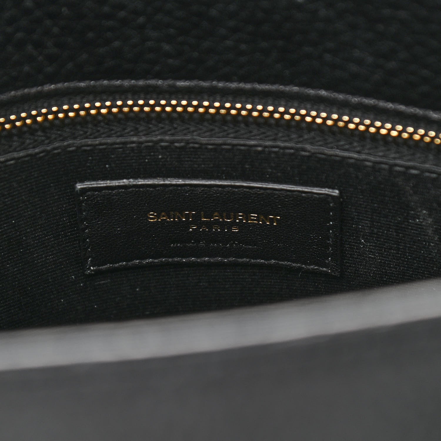 Saint Laurent Grained Calfskin Small Sac De Jour Black 8 of 14