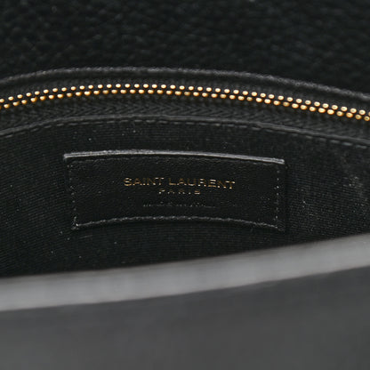 Saint Laurent Grained Calfskin Small Sac De Jour Black 8 of 14