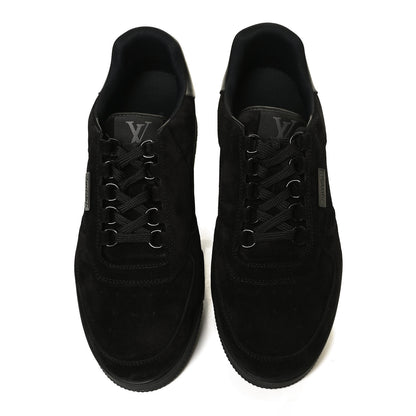Louis Vuitton Suede Mens LV Trainer Sneakers 8.5 Black 5 of 10