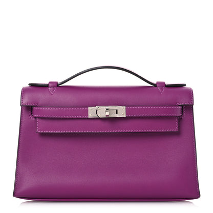 Hermes Swift Kelly Pochette Clutch Anemone 1 of 15