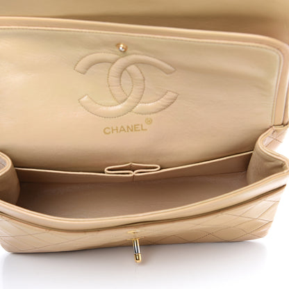 Chanel Lambskin Quilted Small Double Flap Beige 4 of 14