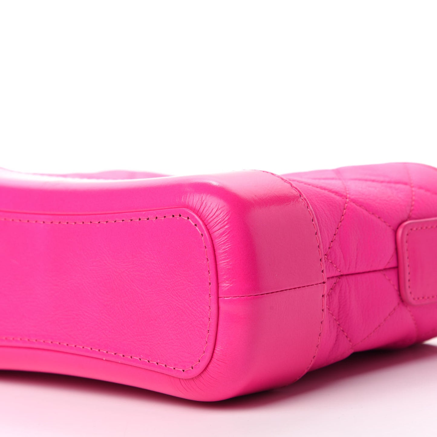 Goatskin Quilted Small Gabrielle Hobo Pink
