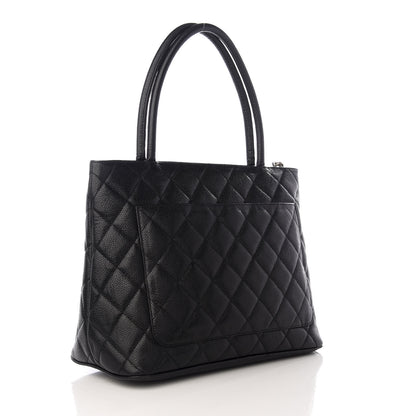 Chanel Caviar Quilted Medallion Tote Black 2 of 8