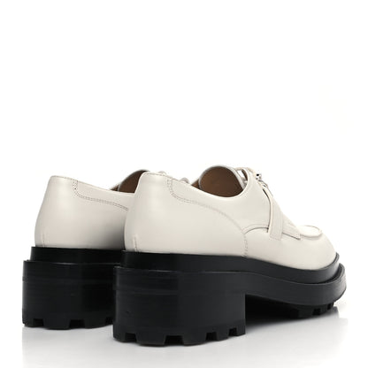 Hermes Glossed Calfskin First Derby 37 Beige Glaise 4 of 9