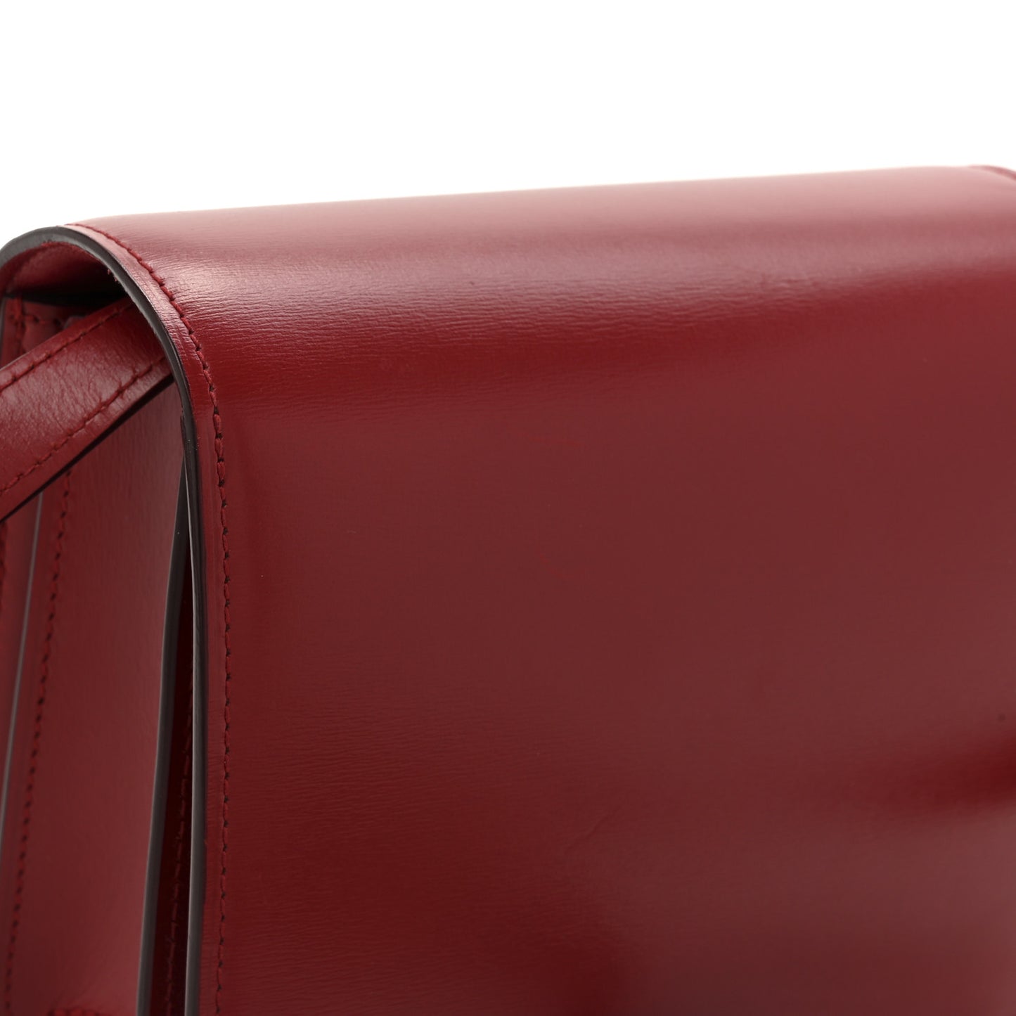 Box Calfskin Small Classic Box Flap Bag Red
