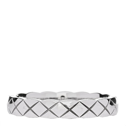 Chanel 18K White Gold Mini Coco Crush Ring 50 5.25 1 of 5