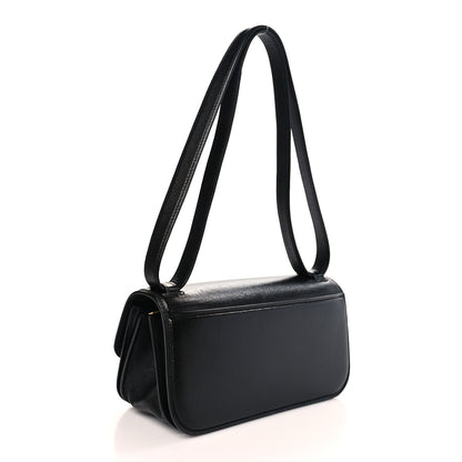 Balenciaga Calfskin Stripe Embossed Small Gossip Bag Black 3 of 9