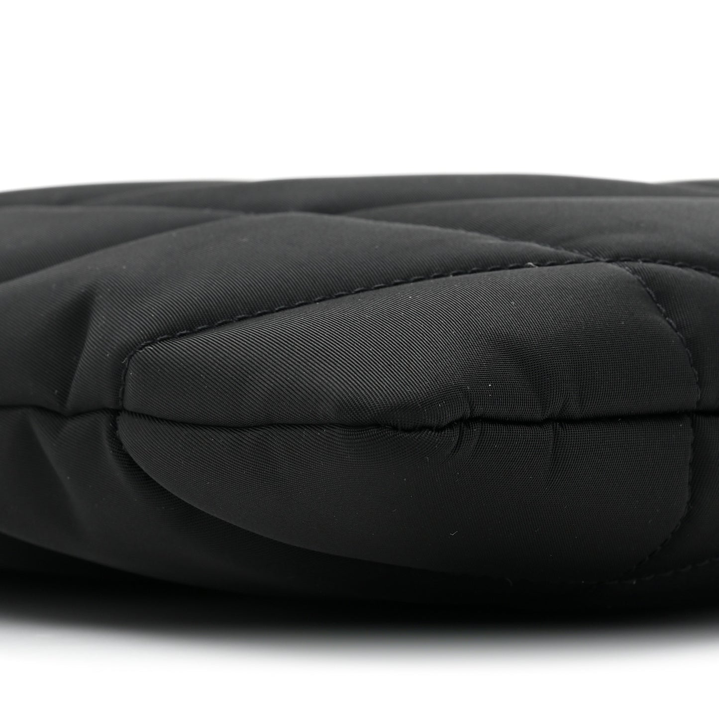 Nylon Puffer Tote Bag Black