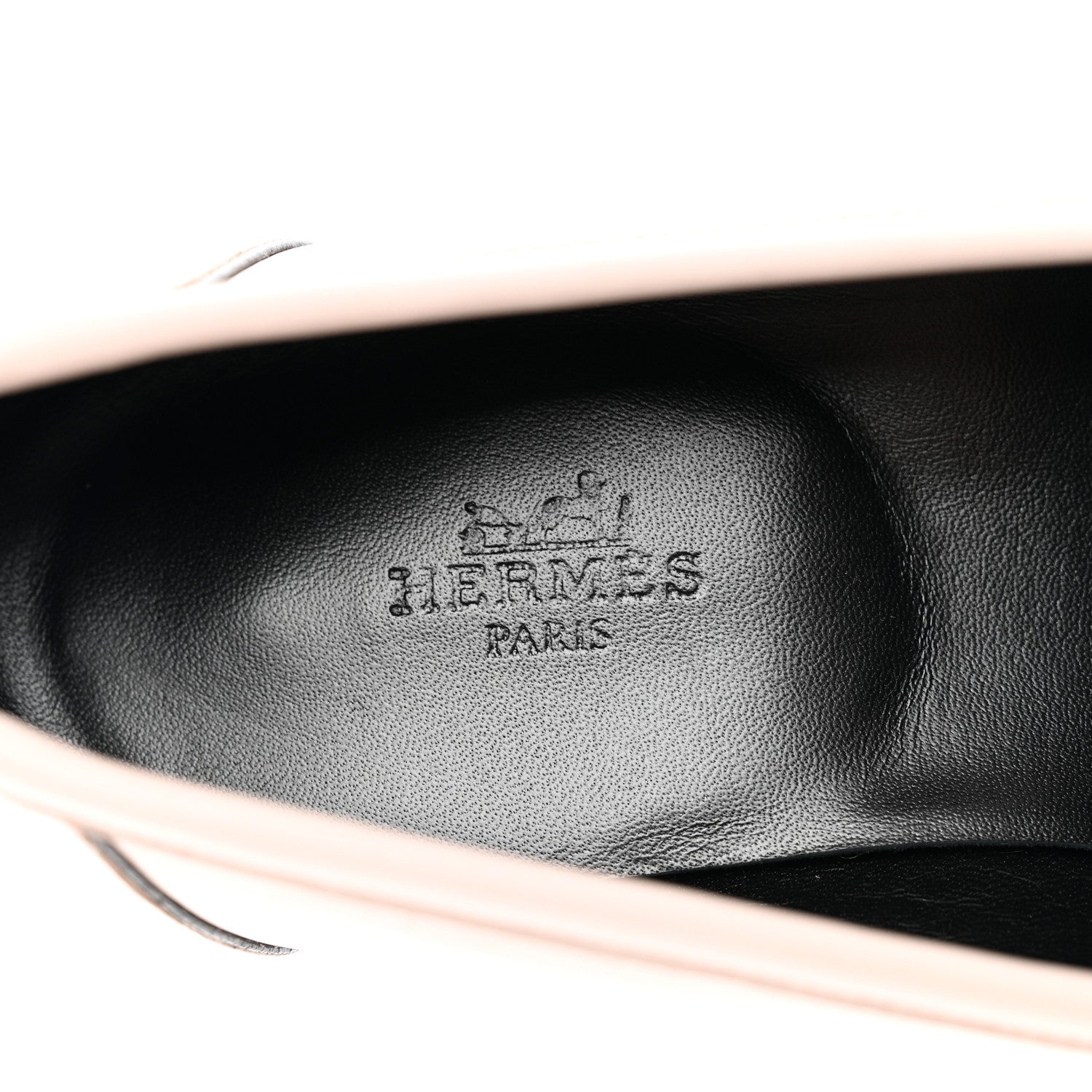 Hermes Calfskin Womens Paris Loafers 39.5 Rose Petale 7 of 9