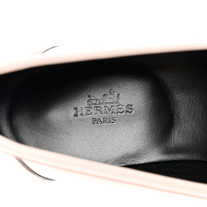 Hermes Calfskin Womens Paris Loafers 39.5 Rose Petale 7 of 9