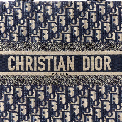 Christian Dior Oblique Medium Book Tote Blue Multicolor 8 of 10