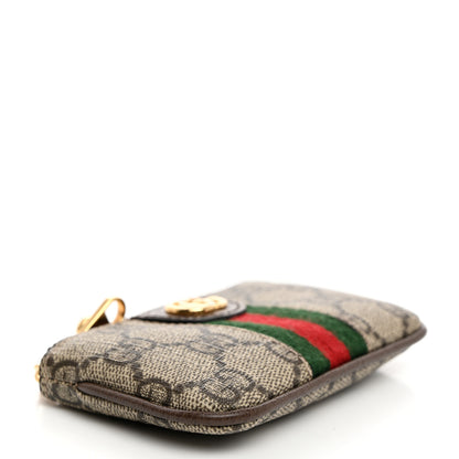 Gucci GG Supreme Monogram Web Ophidia Key Case Beige New Acero 4 of 7