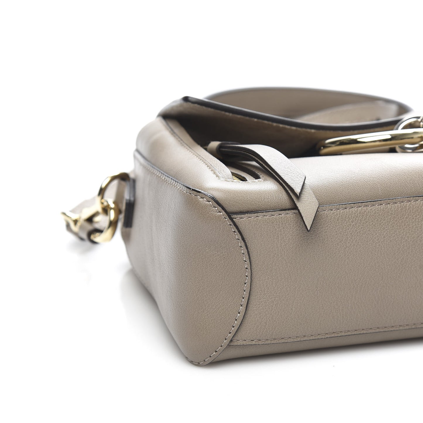 Calfskin Mini Faye Day Shoulder Bag Motty Grey
