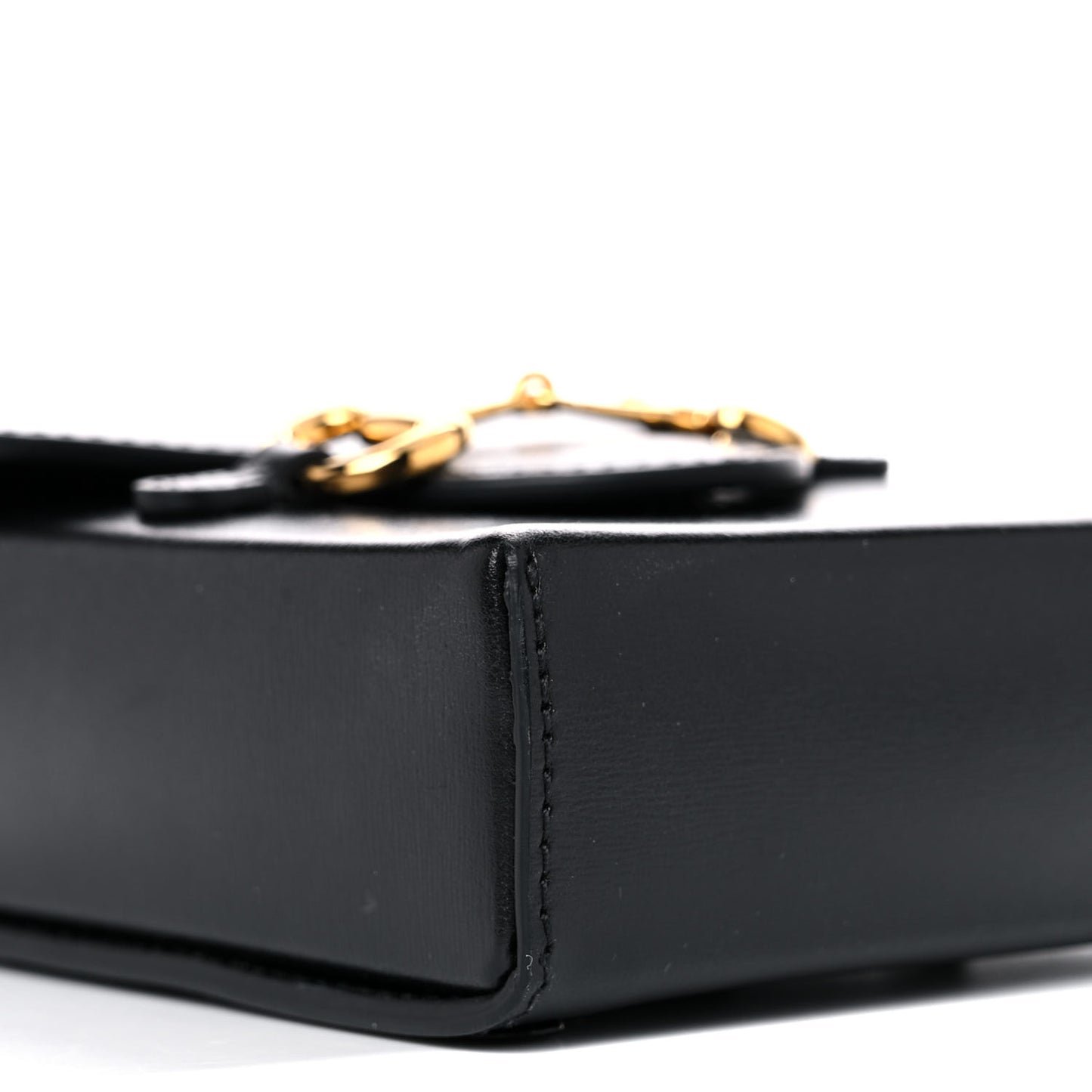 Boarded Plutone Calfskin Mini Horsebit 1955 Crossbody Bag Black