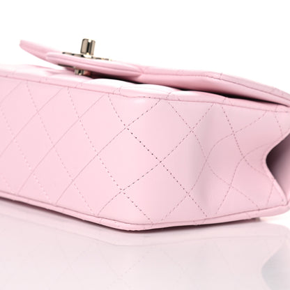 Chanel Lambskin Quilted Mini Top Handle Rectangular Flap Light Pink 9 of 10