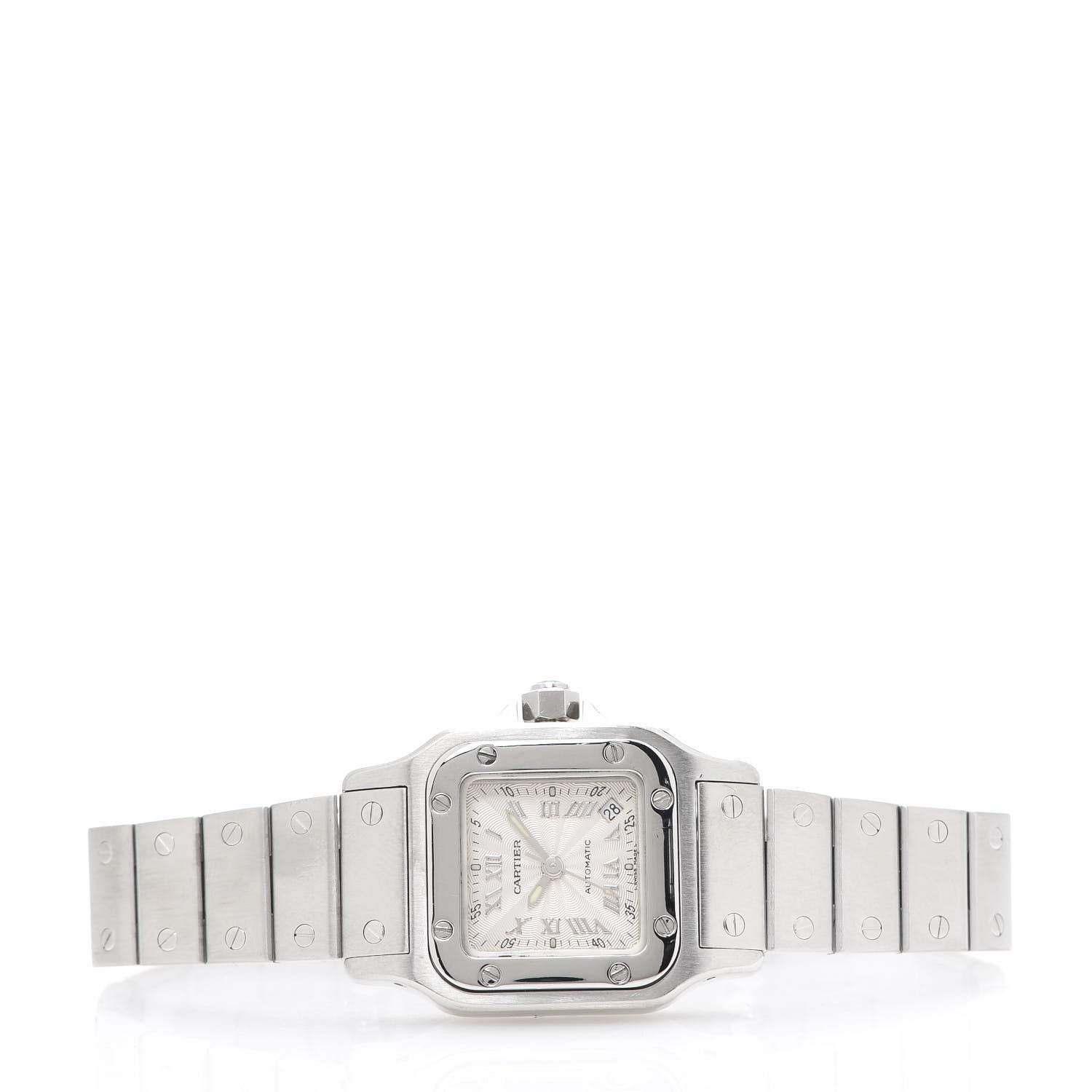 Cartier Stainless Steel 24mm Santos de Cartier Galbee Automatic Watch 2 of 7
