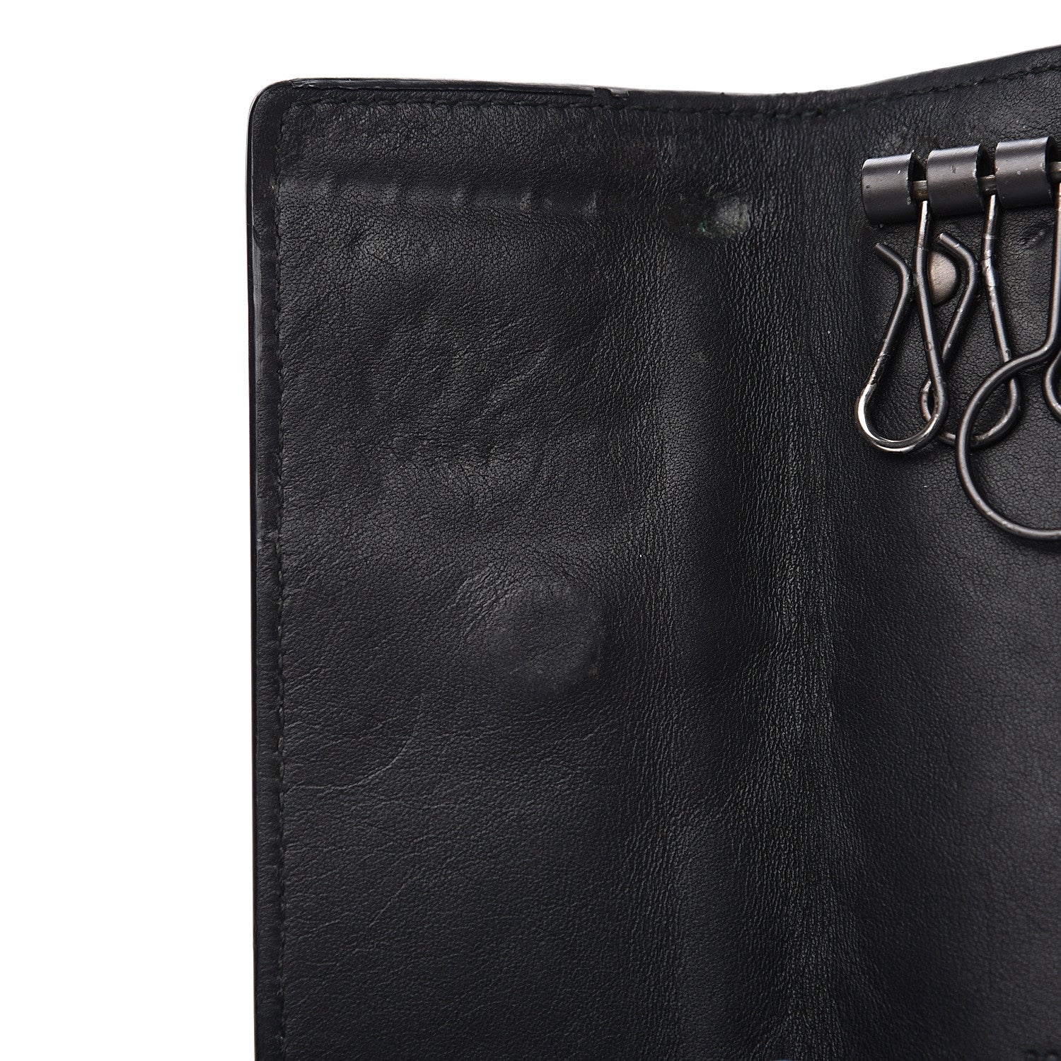 Bottega Veneta Nappa Intrecciato 6 Key Holder Black 6 of 7