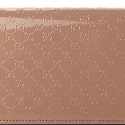 Gucci Patent Microguccissima Small Broadway Clutch Dark Cipria 8 of 14