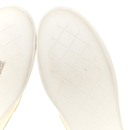 Chanel Lambskin Quilted CC Turnlock Loafers 38.5 White 7 of 16