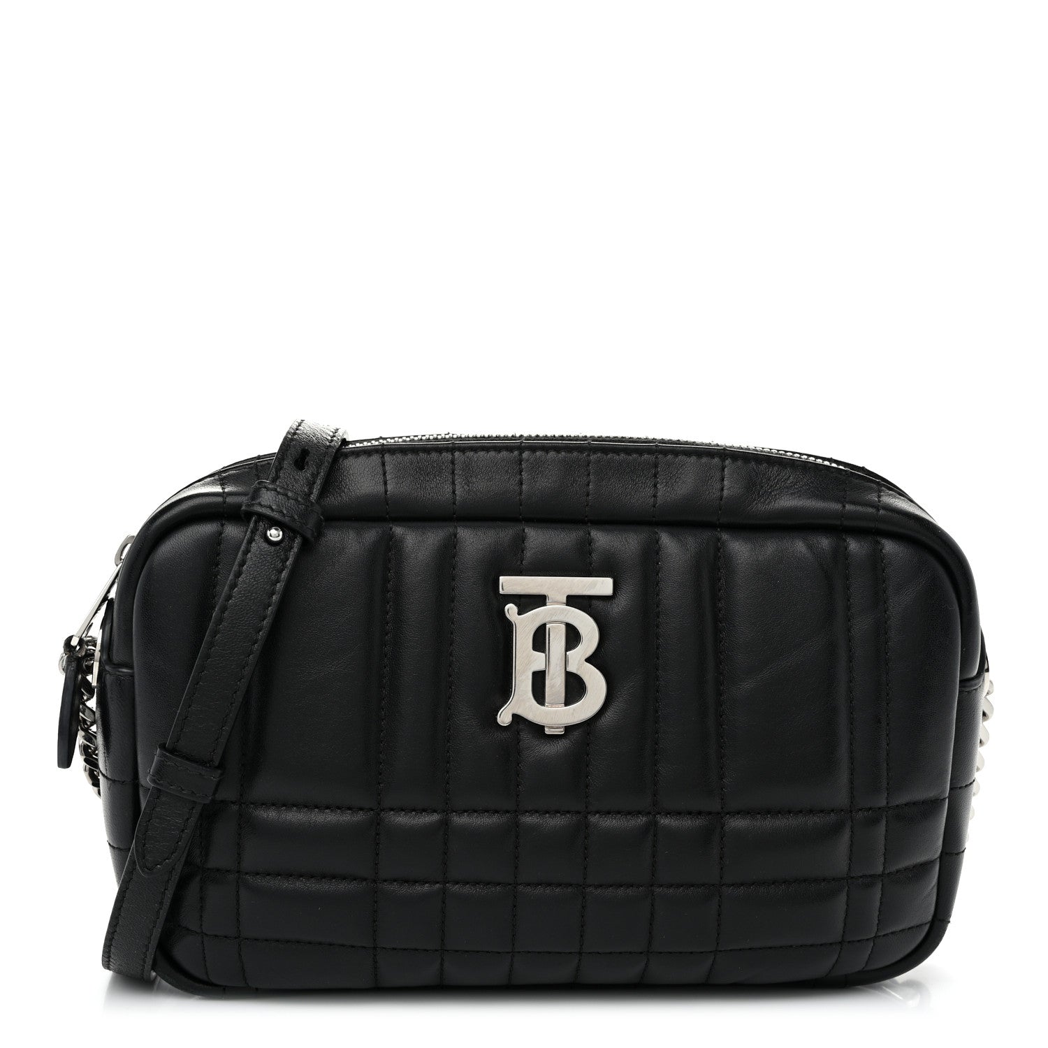 Burberry Calfskin Quilted Small Lola Camera Bag Black 1582248