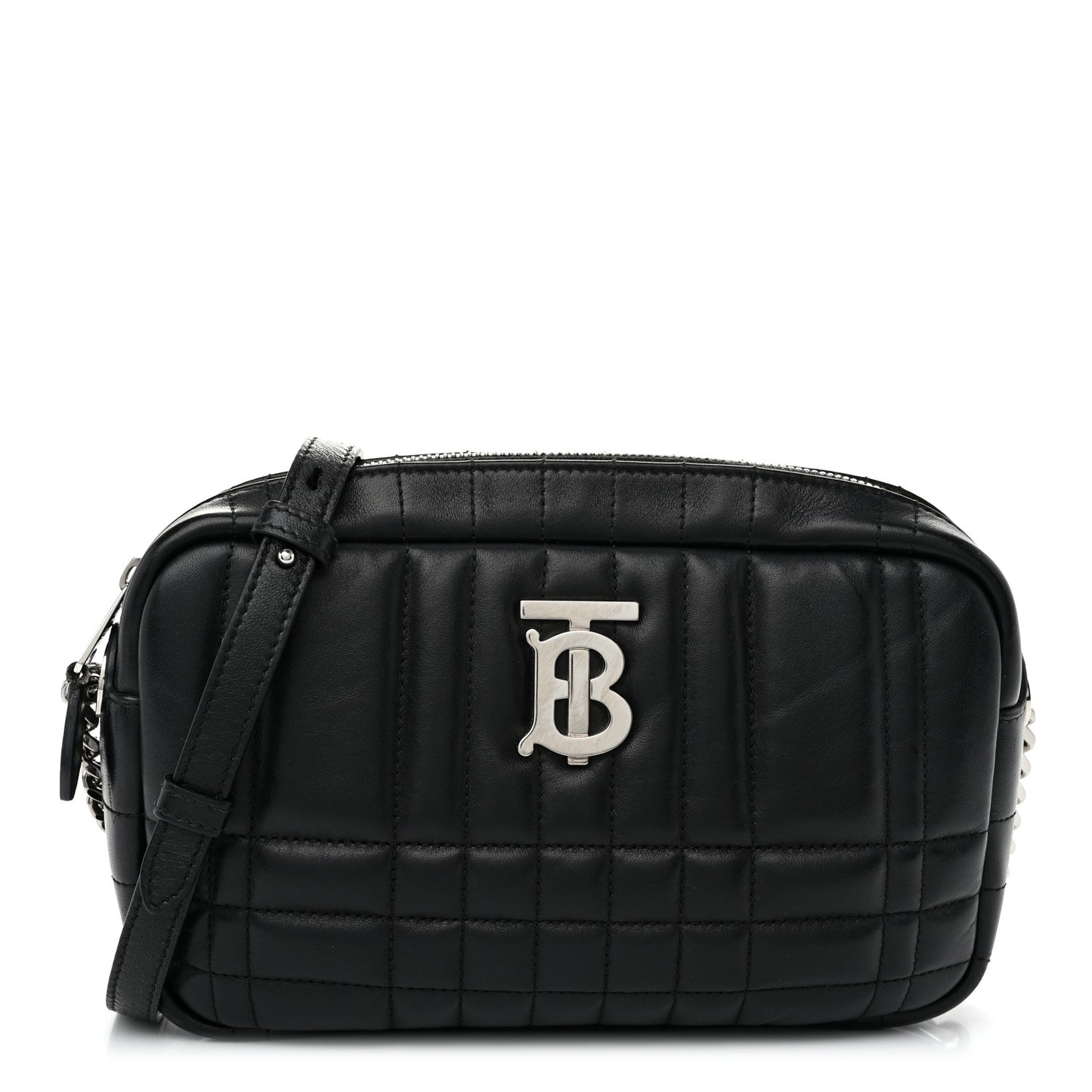 Calfskin Quilted Small Lola Camera Bag Black