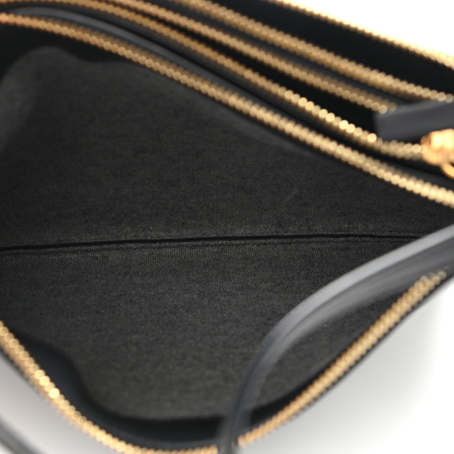 Lambskin Large Trio Crossbody Bag Black