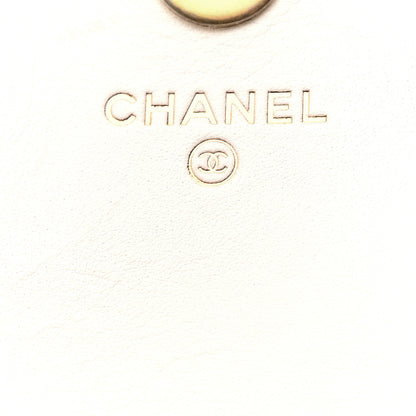 Chanel Calfskin Quilted Logo Flap Case White 6 of 11