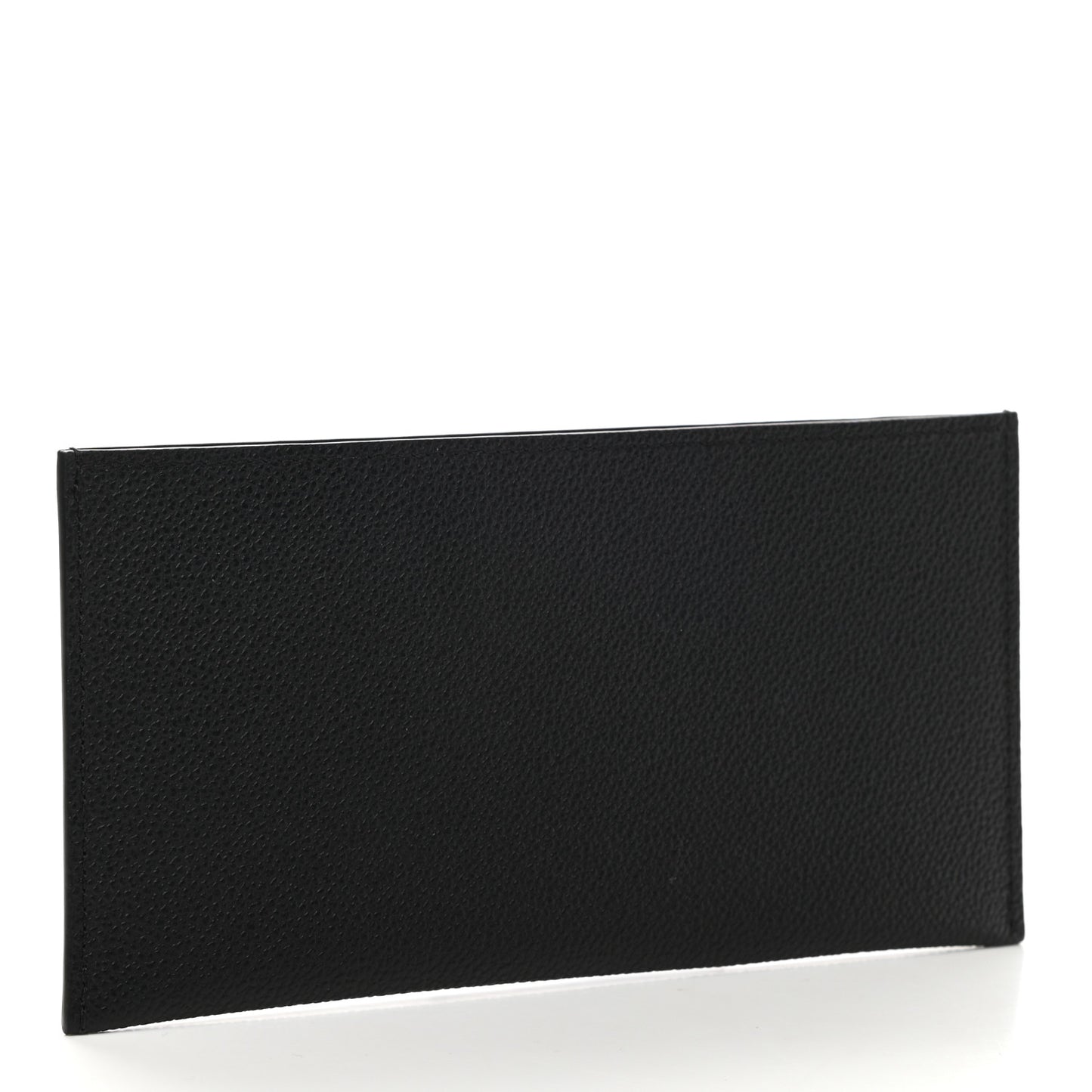 Calfskin Felicie Chain Wallet Card Holder Insert Black