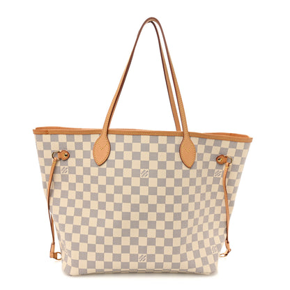 Louis Vuitton Damier Azur Neo Neverfull MM Rose Ballerine 1 of 11