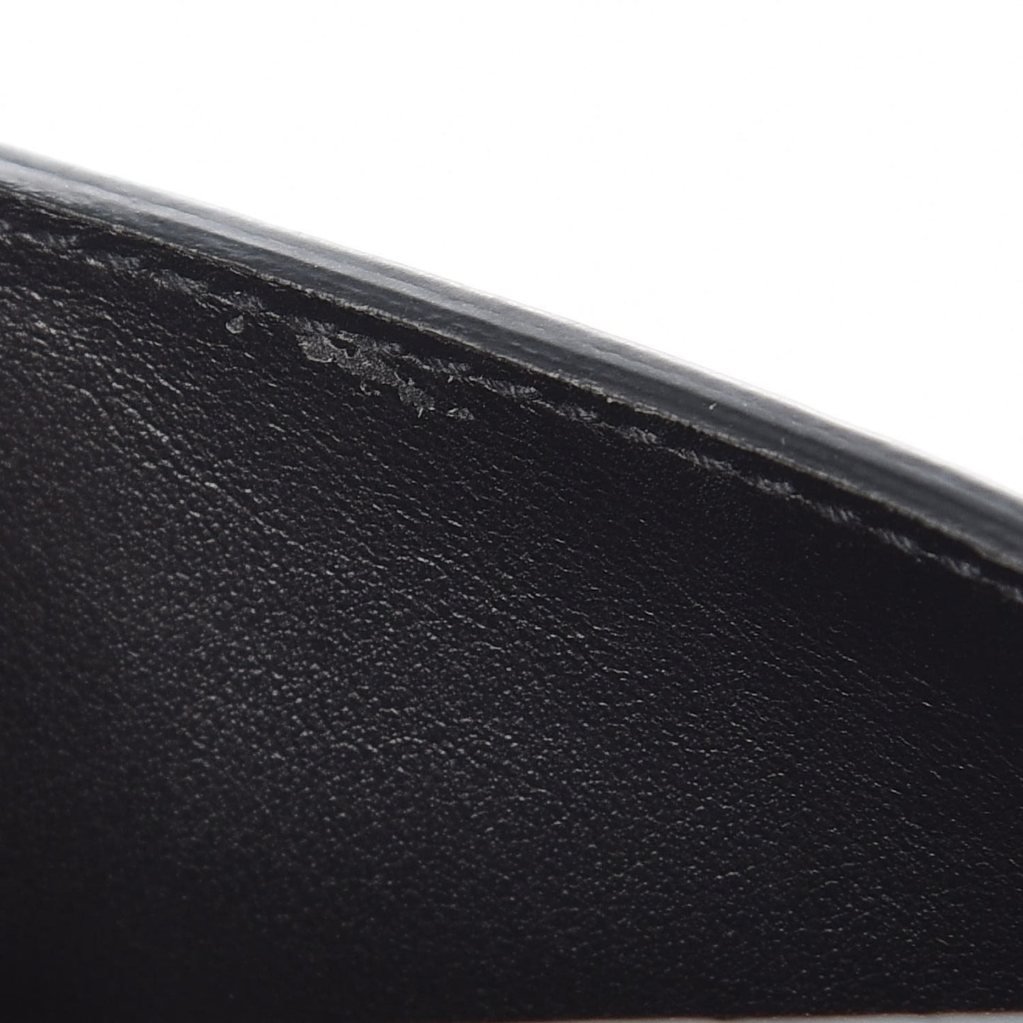 Calfskin Crocodile Embossed Monogram Sunset Chain Wallet Black
