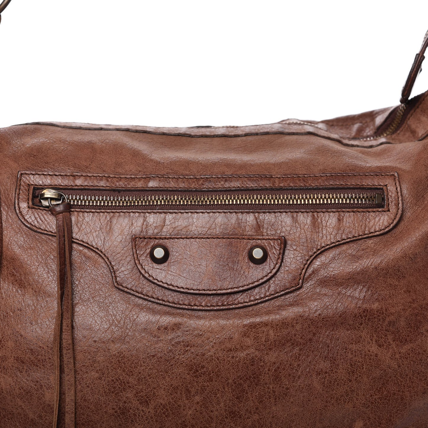 Agneau Classic Hardware Day Hobo Castagna