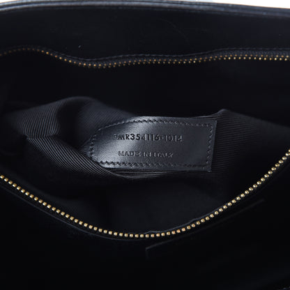 Saint Laurent Soft Calfskin Monogram Cassandre Shopper Black 6 of 19