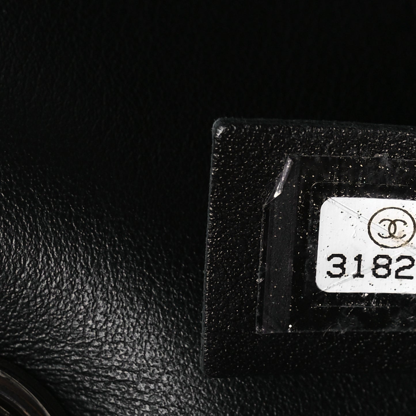 Calfskin Quilted CC Uniform Flap Belt Bag Black
