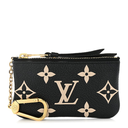 Louis Vuitton Empreinte Monogram Giant Key Pouch Black Beige 1 of 10