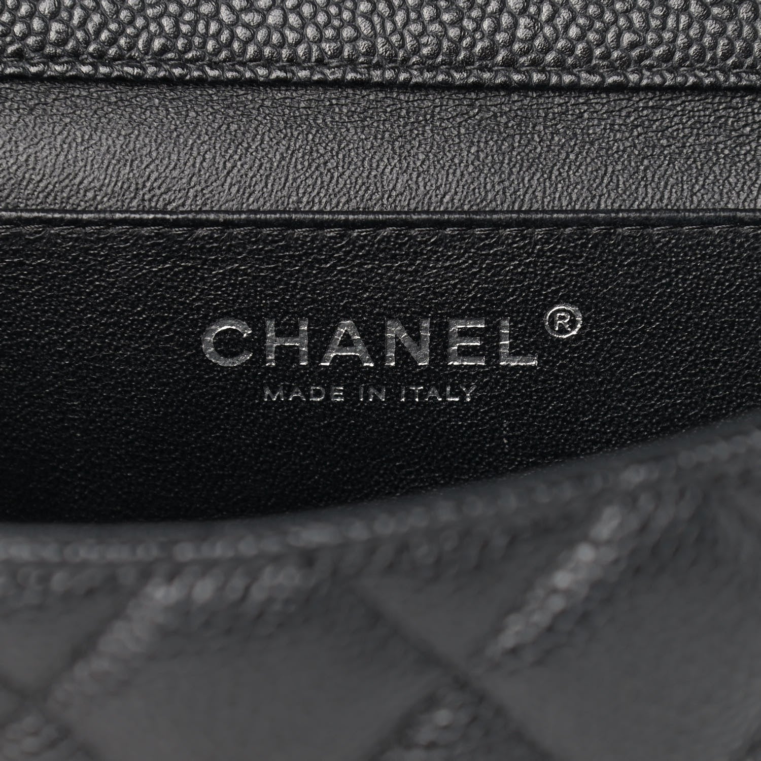 Chanel Caviar Quilted Clutch With Chain Flap Black 6 of 9