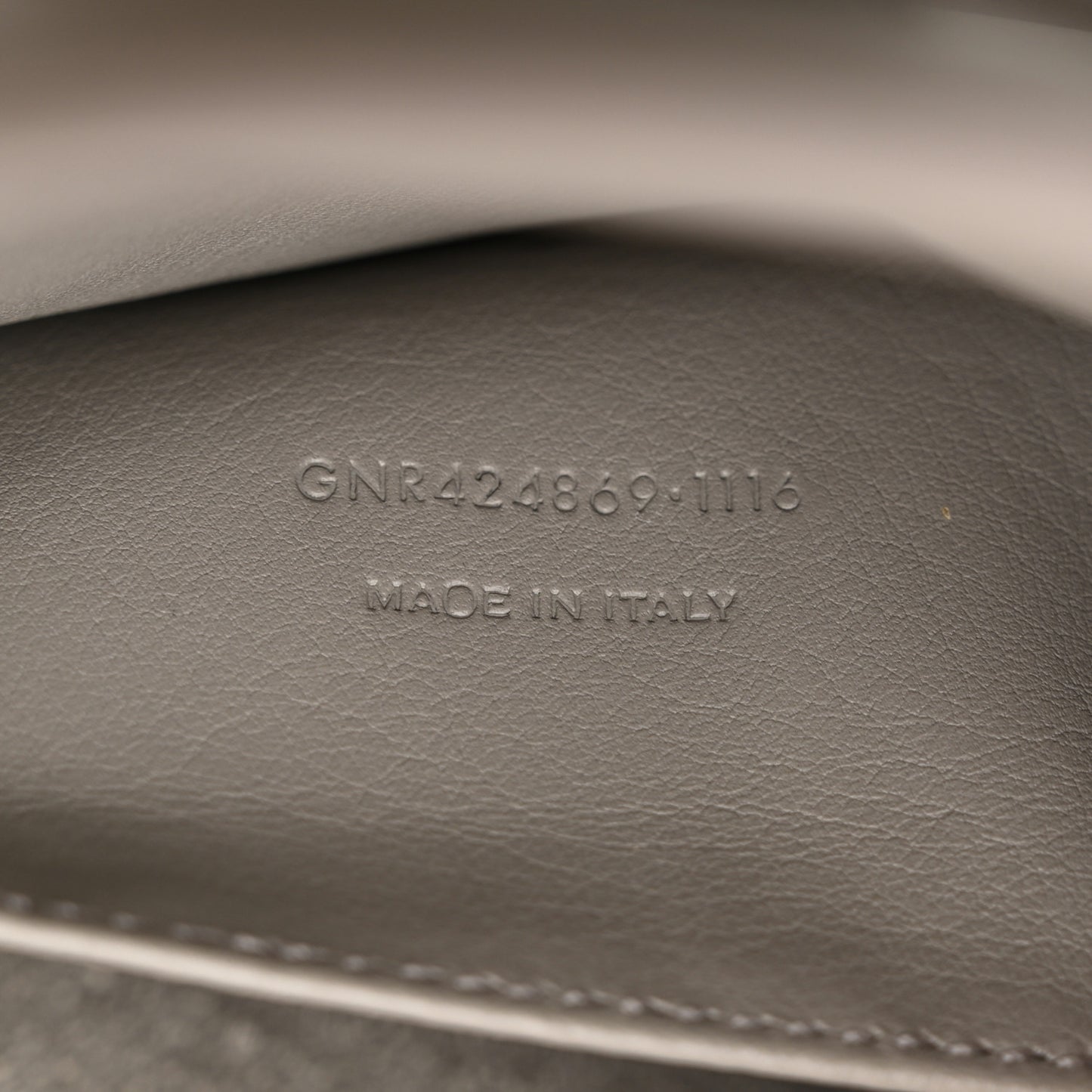 Calfskin Small Monogram Cabas Grey