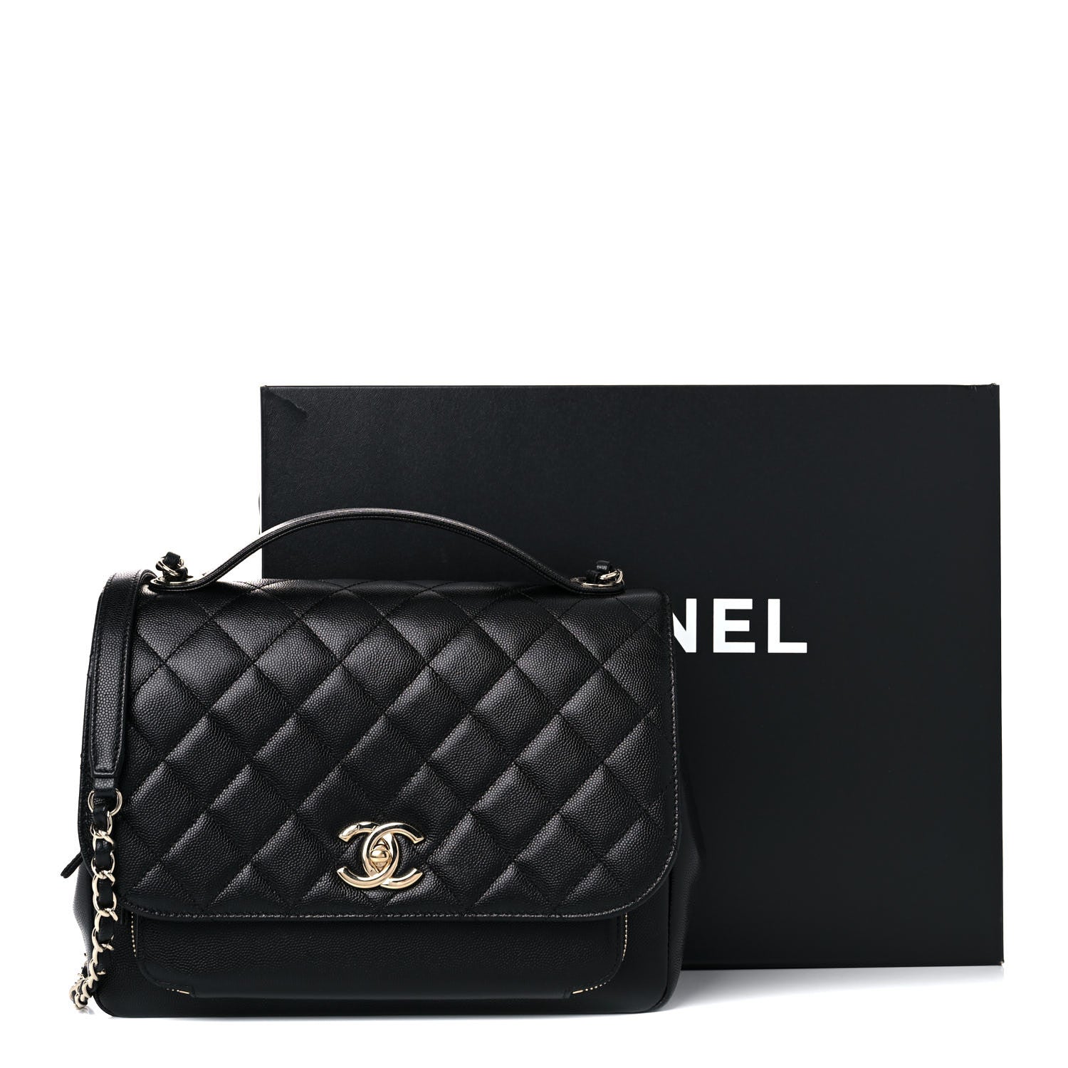 Chanel Caviar Quilted Large Business Affinity Flap Black 16 of 16