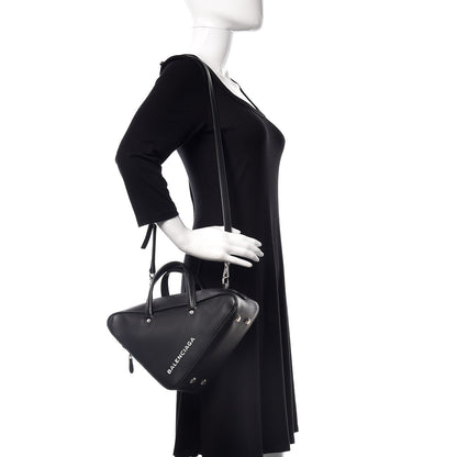 Balenciaga Calfskin S Triangle Duffle Black 2 of 9