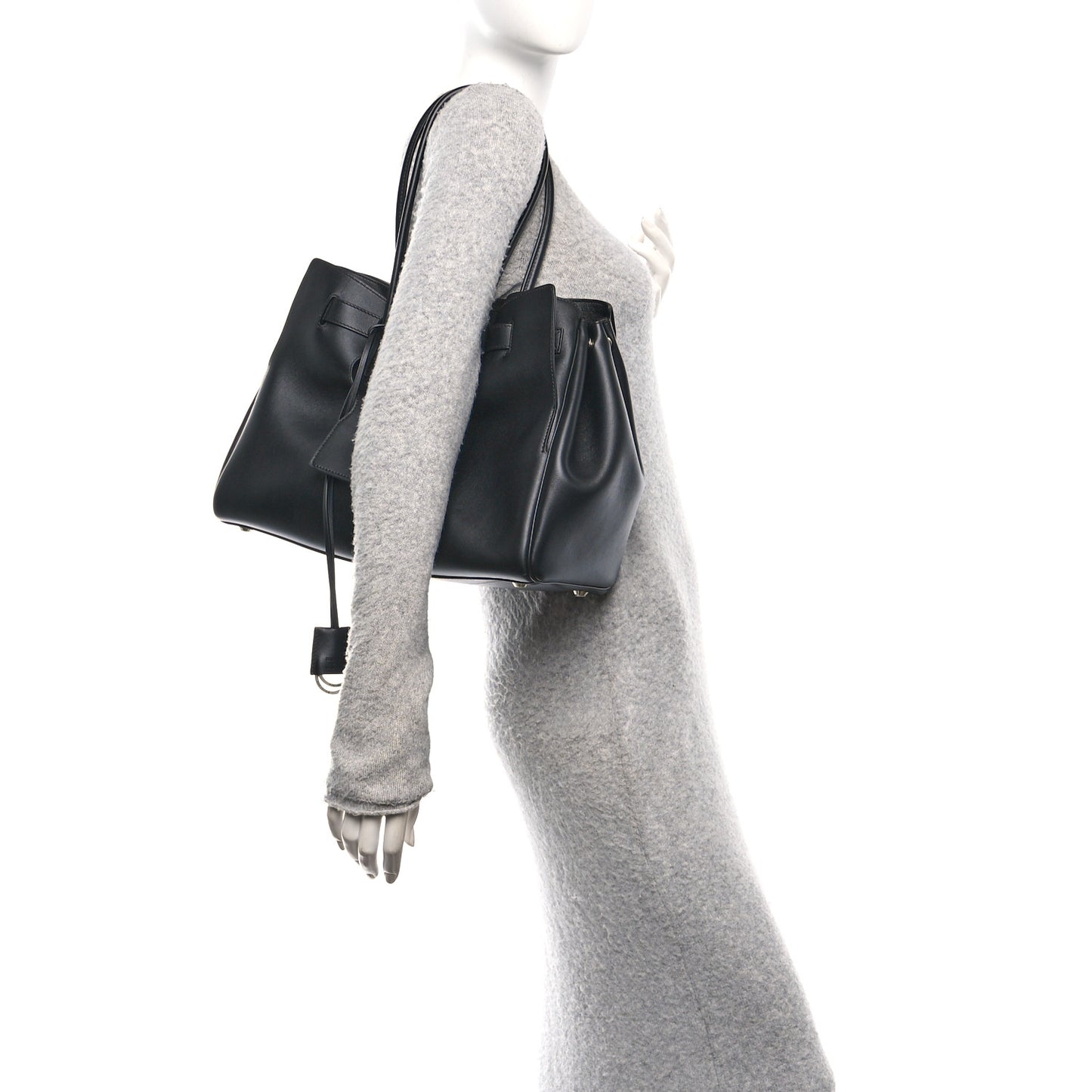 Smooth Calfskin Medium Bel Air Carry All Bag Black