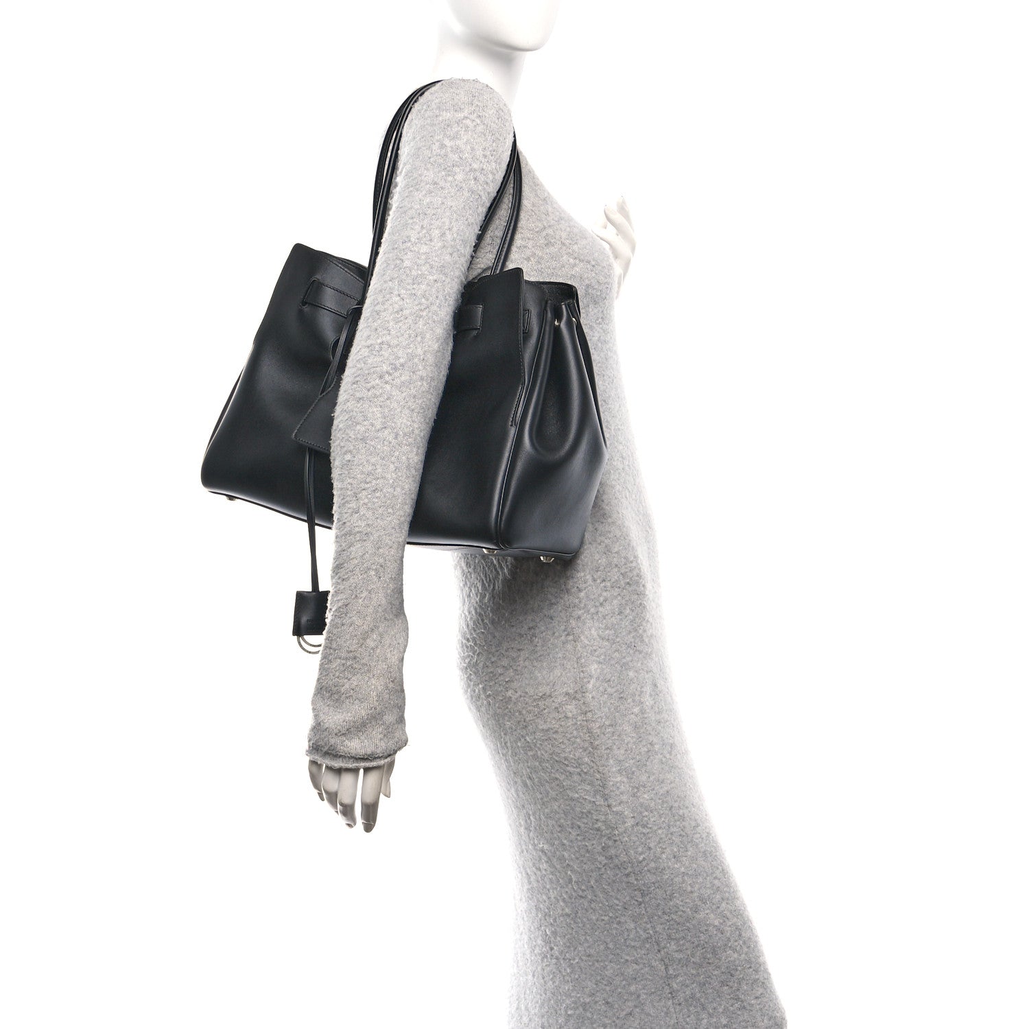 Balenciaga Smooth Calfskin Medium Bel Air Carry All Bag Black 2 of 10
