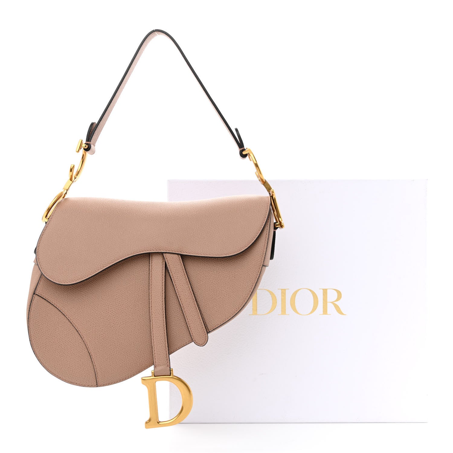 Christian Dior Grained Calfskin Saddle Bag Fard 12 of 12