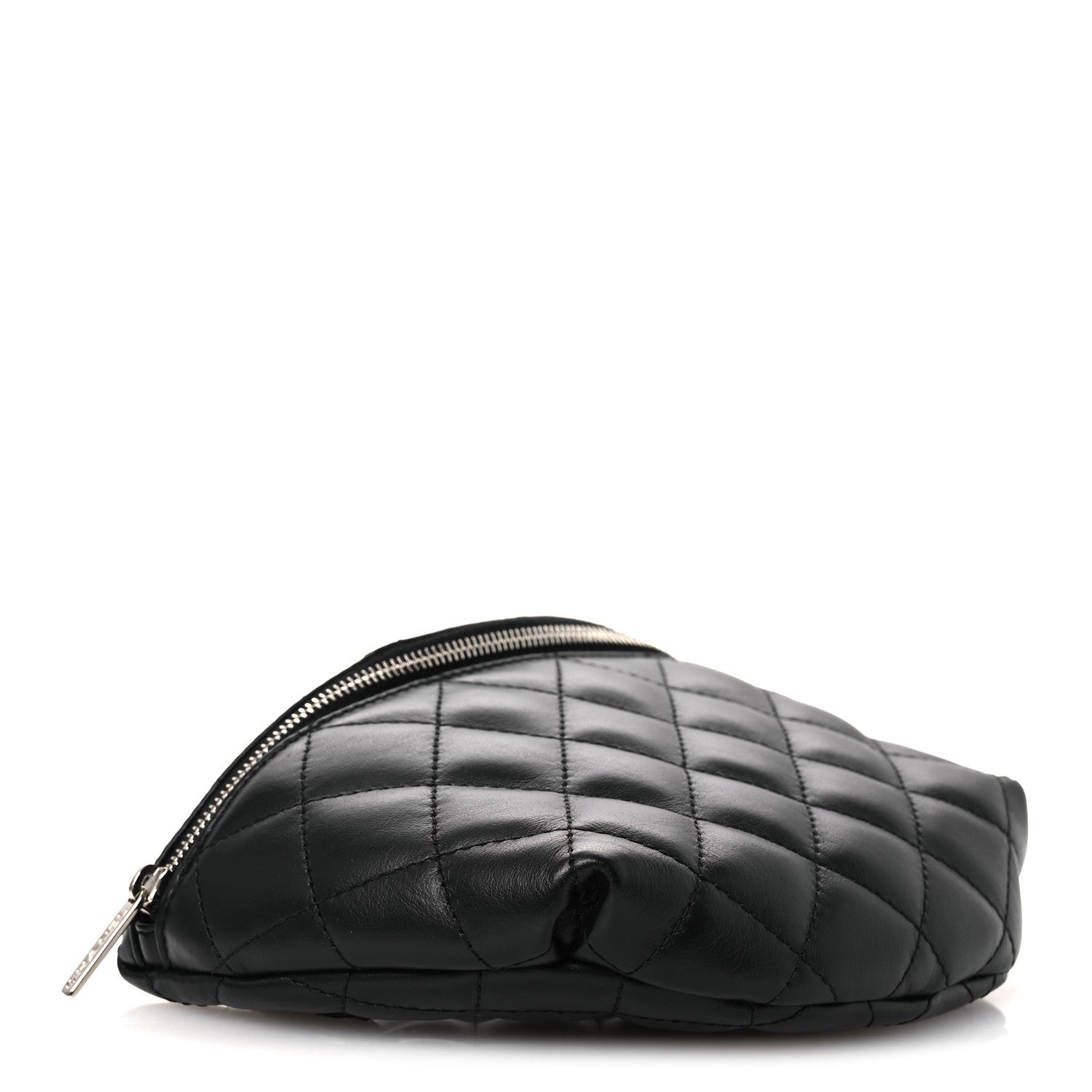 Chanel Calfskin Quilted Uniform Waist Belt Bag Black 4 of 12