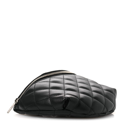 Chanel Calfskin Quilted Uniform Waist Belt Bag Black 4 of 12
