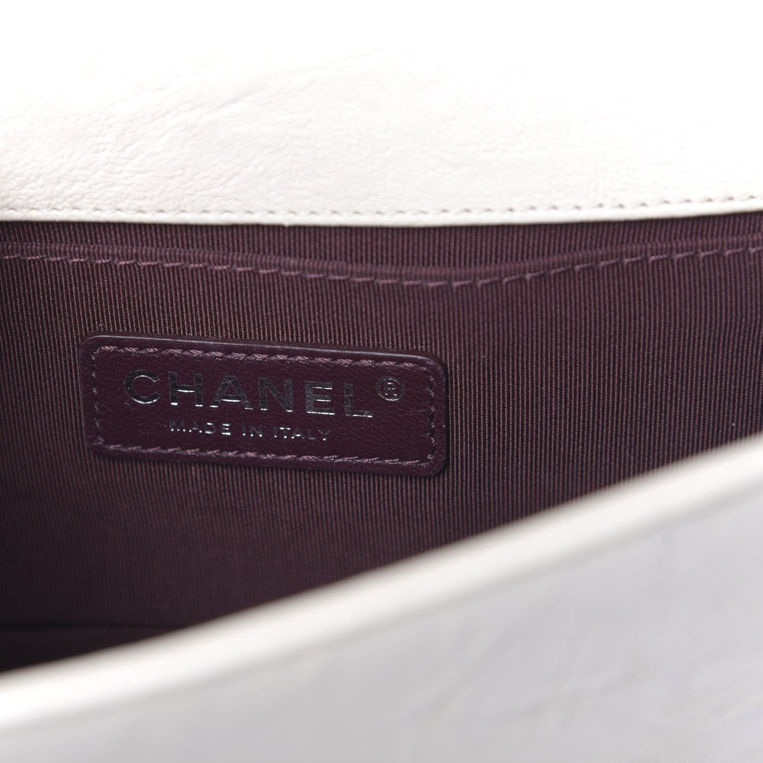 Chanel Crumpled Lambskin Small Studded Boy Flap Ecru 6 of 12