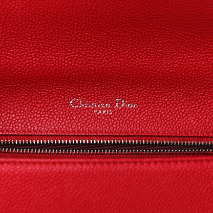 Christian Dior Grained Calfskin Small Diorama Flap Bag Red 6 of 15