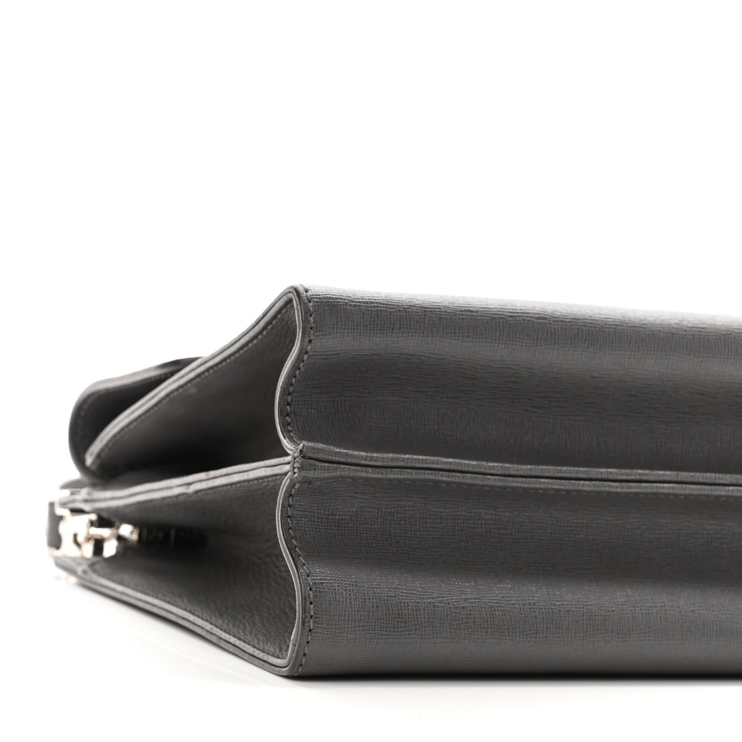 Vitello Elite Flamingo Demi Jour Shoulder Bag Grey