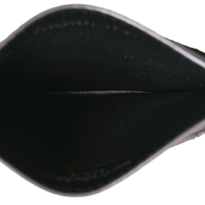 Saint Laurent Grain De Poudre Matelasse Chevron Monogram Credit Card Case Fog 5 of 8