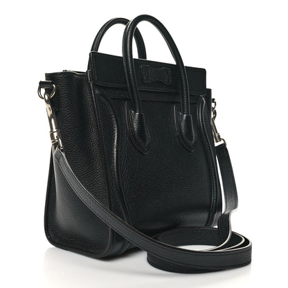 Celine Smooth Calfskin Nano Luggage Black 3 of 10